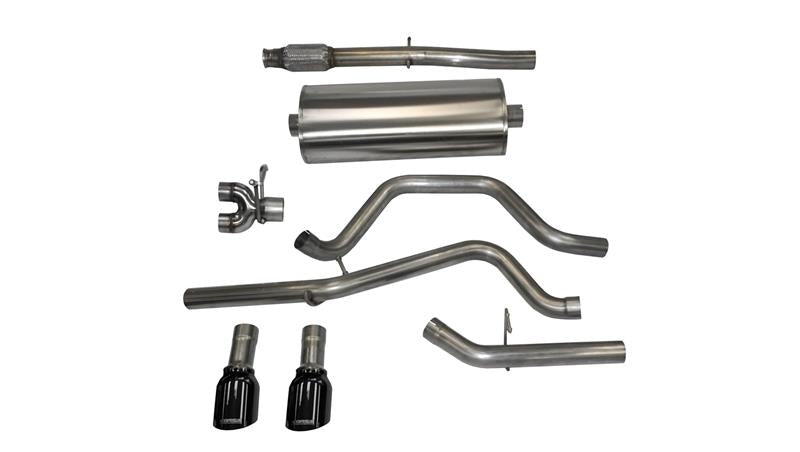 CORSA Performance Corsa 2014-2019 C Sierra/Chevy Silv 1500 Crew Cab/Short Bed 5.3L V8 Black Sport Dual Rear CB Exhaust