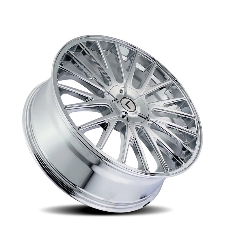 Kraze Wheels Kraze KR185 Double Down 20x8.5 / 5x108/114.3 BP / 38mm Offset / 73mm Hub Chrome Wheel