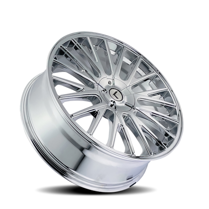 Kraze Wheels Kraze KR185 Double Down 20x8.5 / 5x108/114.3 BP / 38mm Offset / 73mm Hub Chrome Wheel