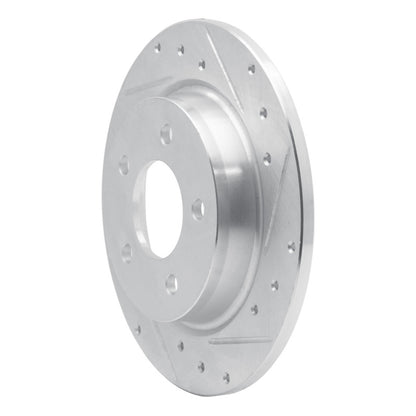 R1 Concepts R1 04-13 Mazda 3 Rear Right Drilled & Slotted Silver Brake Rotor