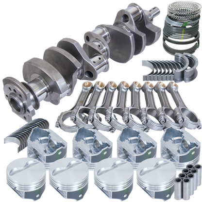 Eagle Chevy 350 2Pc 3.750in Crank 5.700in I-Beam Rods -12cc Inv 4.040in Pistons Balanced Assembly