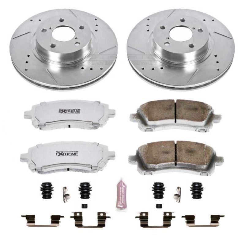PowerStop Power Stop 98-02 Subaru Forester Front Z26 Street Warrior Brake Kit