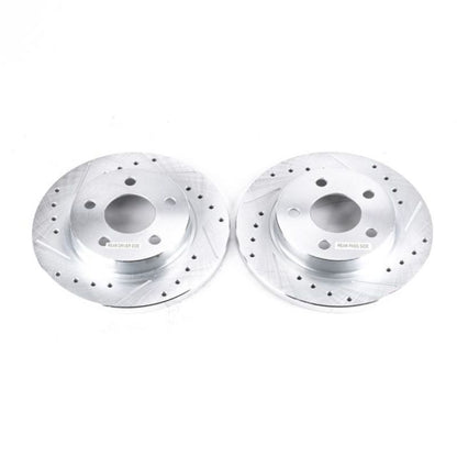 PowerStop Power Stop 93-05 Ford Taurus Rear Evolution Drilled & Slotted Rotors - Pair