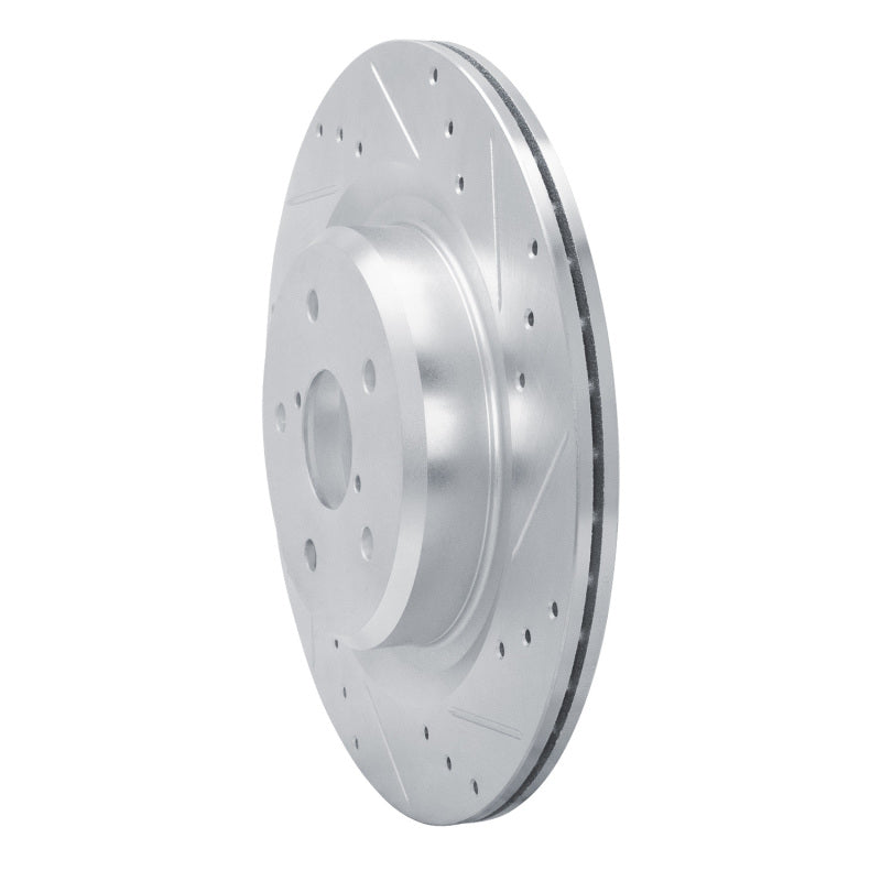 R1 Concepts R1 19-25 Subaru ASCENT Rear Right Drilled & Slotted Silver Brake Rotor