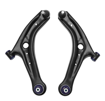 SuperPro 13-17 Ford Fiesta Complete Front Lower Control Arm Kit (Caster Increase)