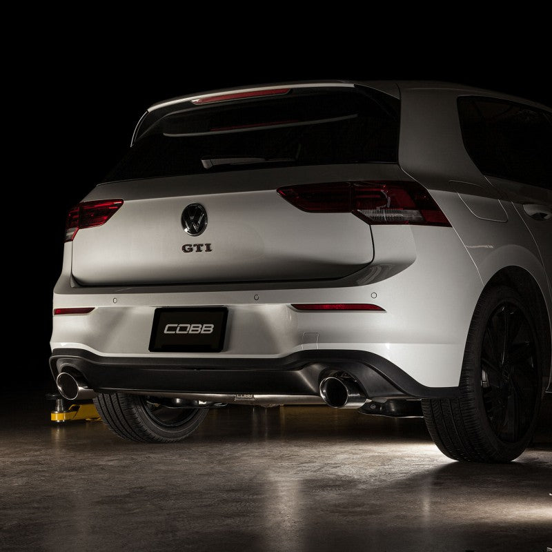 COBB 5V4100 CAT-BACK EXHAUST SYSTEMS STAINLESS STEEL FOR VOLKSWAGEN GOLF GTI (MK8) 2022-