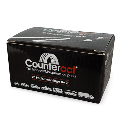 Counteract Mark-All Tire Crayon - White - 20 Pack