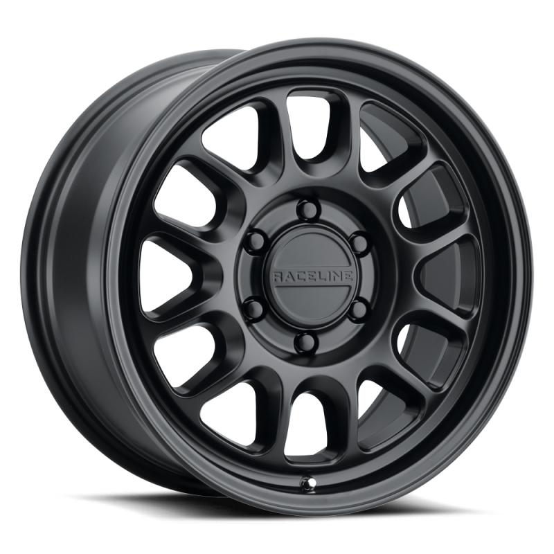 Raceline 958B Rogue 17x9in / 8X180 BP / -12mm Offset / 130.81mm Bore - Satin Black