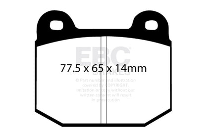 EBC 08+ Lotus 2-Eleven 1.8 Supercharged Greenstuff Front Brake Pads