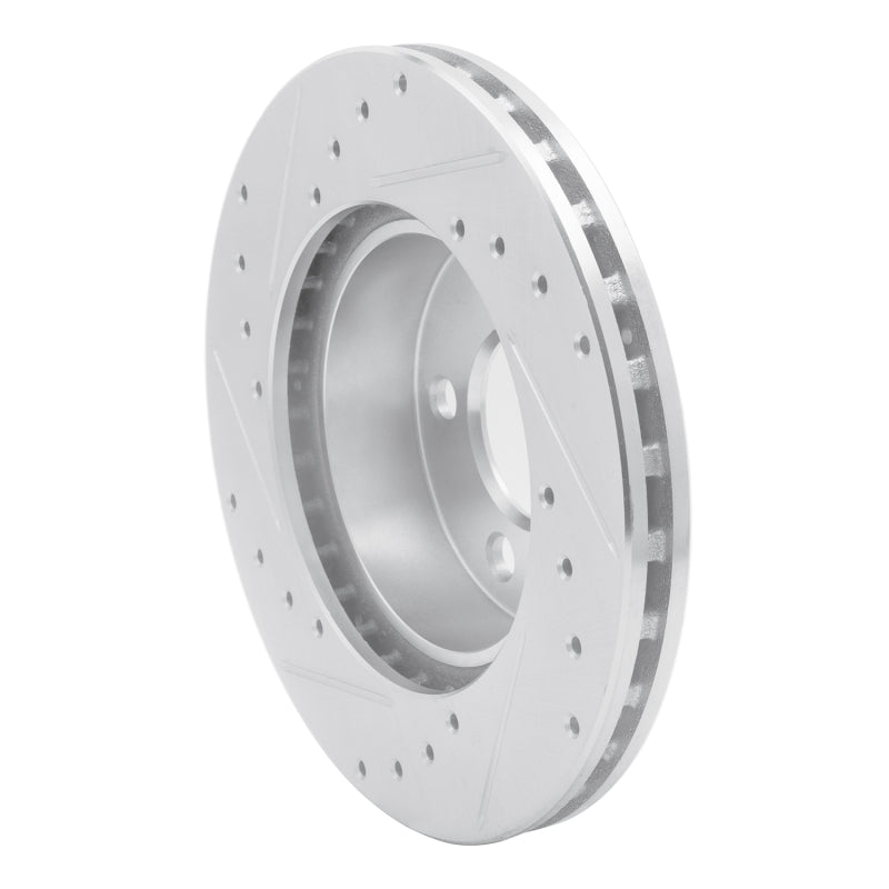 R1 Concepts R1 95-02 Ford Ranger (USA/Canada) Front Right Drilled & Slotted Silver Brake Rotor