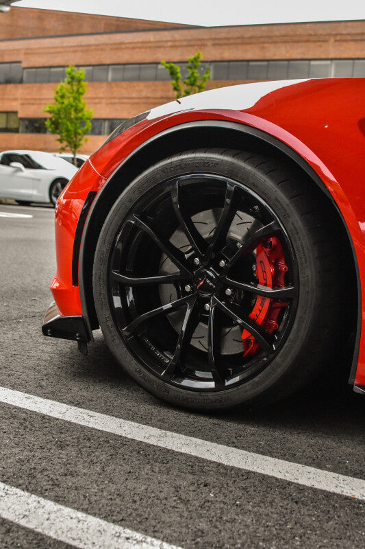 DBA 05-12 Corvette C6 w/Z06 pkg Front Drilled & Slotted 5000 Series 2 Pc Rotor w/ Black Ha