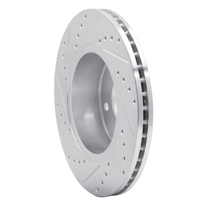 R1 Concepts R1 94-02 Land Rover Range Rover Front Right Drilled & Slotted Silver Brake Rotor