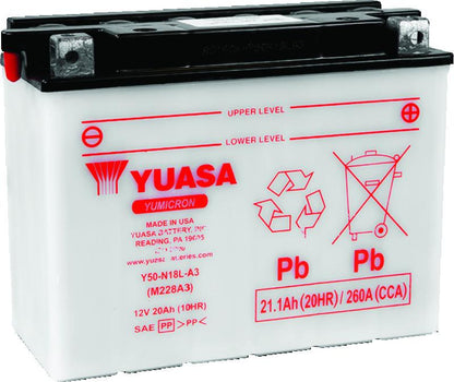 Yuasa Battery Yuasa Y50-N18L-A3 Yumicron 12-Volt Battery