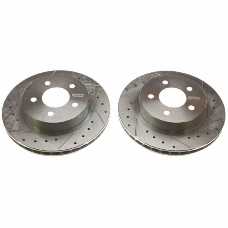 PowerStop Power Stop 84-86 Ford Mustang Rear Evolution Drilled & Slotted Rotors - Pair