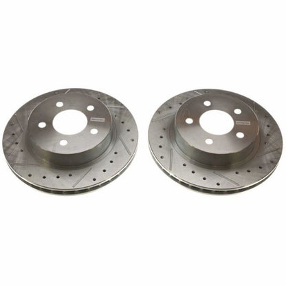 PowerStop Power Stop 84-86 Ford Mustang Rear Evolution Drilled & Slotted Rotors - Pair