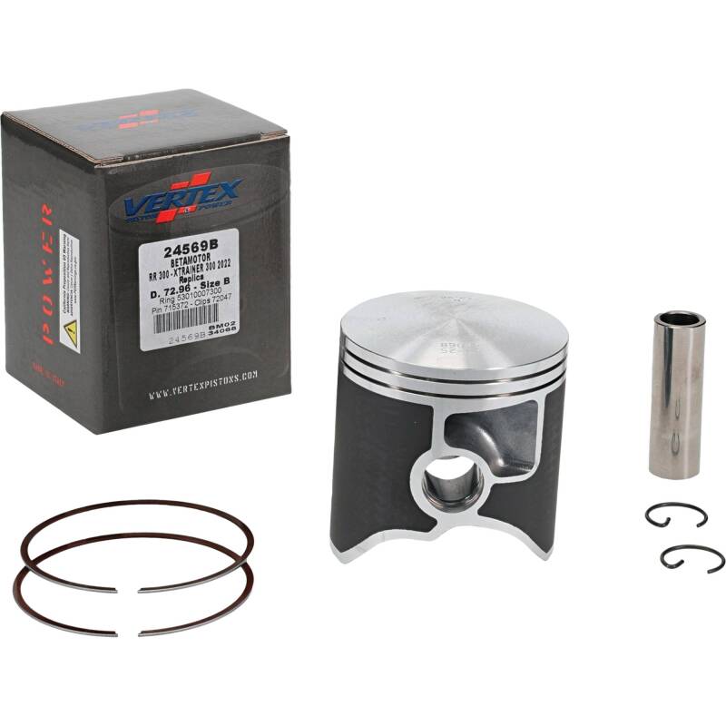 Vertex Pistons Vertex Piston 22-24 Beta RR 2T 300 300cc Cast Replica Piston Kit