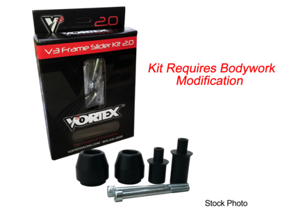 Vortex Racing 13-16 Ducati Monster 821 V3 2.0 Frame Slider Kit- Modification Required