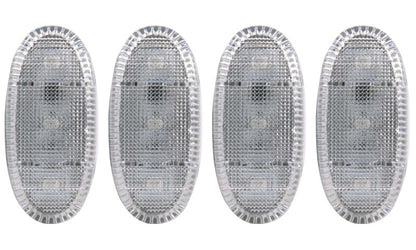 ANZO 2011-2016 Ford F-350 LED Fender Light Kit Clear 2pc Amber / 2pc Red