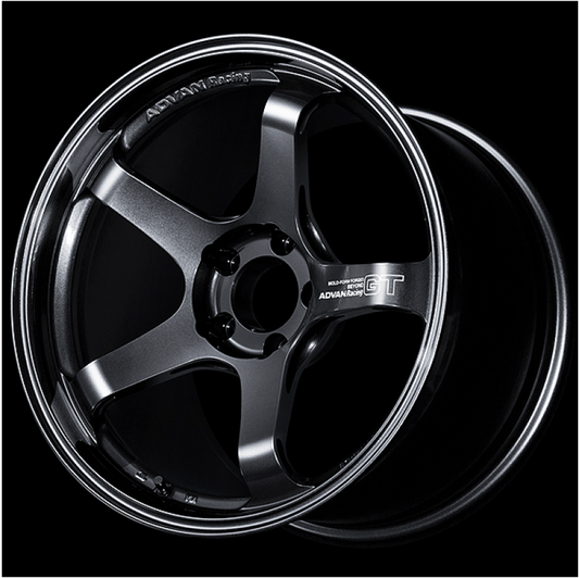Advan GT Beyond 18x8.5 +37 5x114.3 Racing Titanium Black Wheel