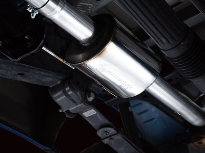 AWE Tuning 0FG 21+ Ford F150 Dual Side Exit Cat-Back Exhaust- 4.5in Chrome Silver Tips