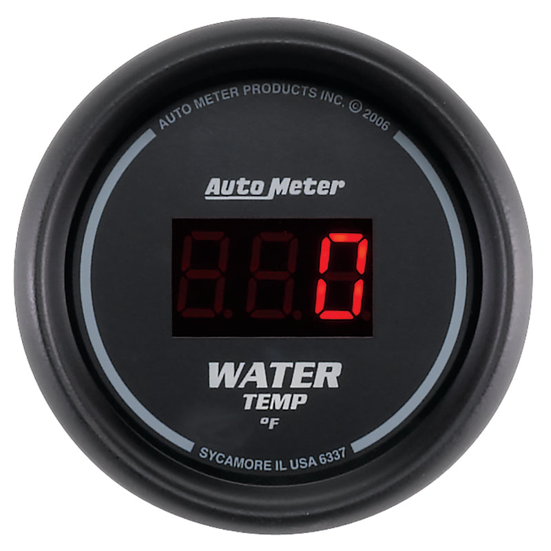 Autometer Black 0-300 F Digital Water Temp Gauge