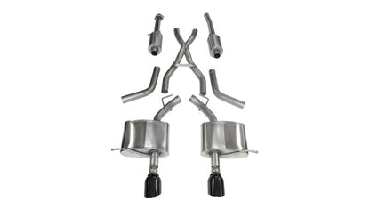 CORSA Performance Corsa 2011-2024 Dodge Durango 5.7L V8 Black Sport Dual Rear Cat-Back Exhaust