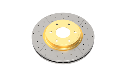 DBA 14-18 Volkswagen GTI (w/Perf Pkg 310mm Rotor Excl EPB) Rear Drill & Slot Street Series Rotor