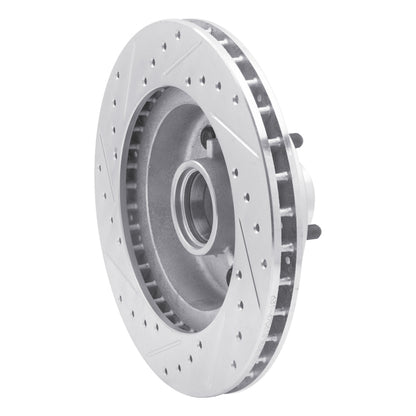 R1 Concepts R1 77-95 Buick Electra Front Right Drilled & Slotted Silver Brake Rotor