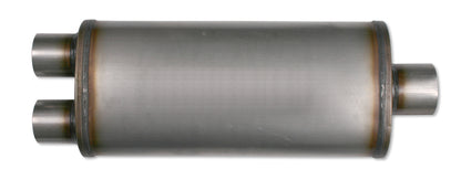 Diamond Eye Performance Diamond Eye Muffler 3-1/2in DL IN/SGL OUT 22in BODY 28in OVERALL OVAL