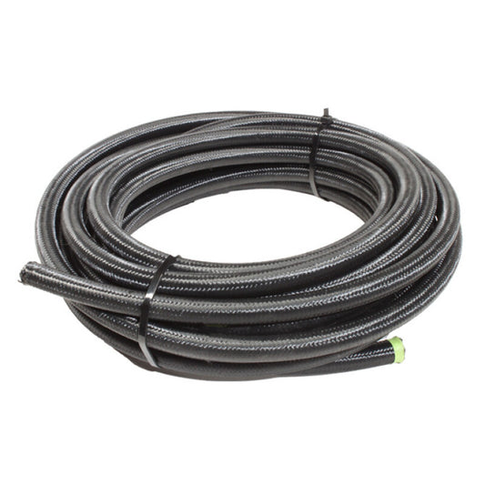 Snow Performance Snow 8AN Braided Stainless PTFE Hose - 30ft (Black)