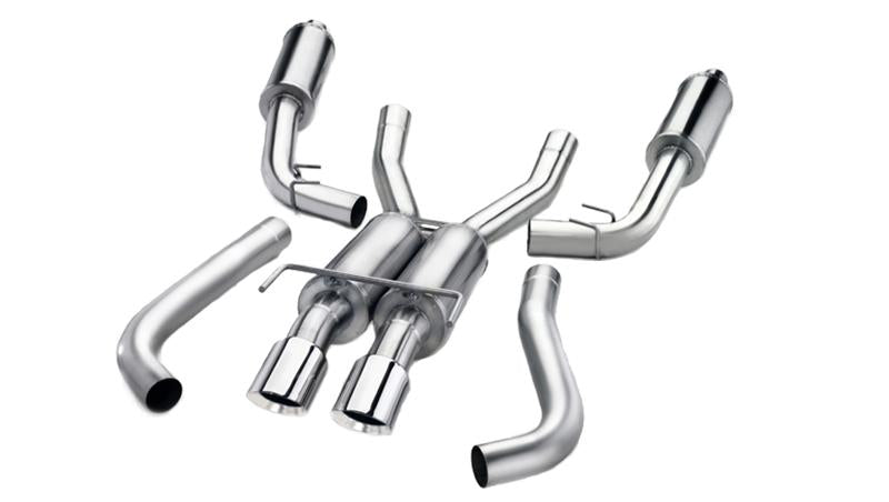 CORSA Performance Corsa 08-10 Subaru Impreza WRX Sedan 2.5L Turbo Manual 3in Sport Cat-Back Exhaust w/4in Blac