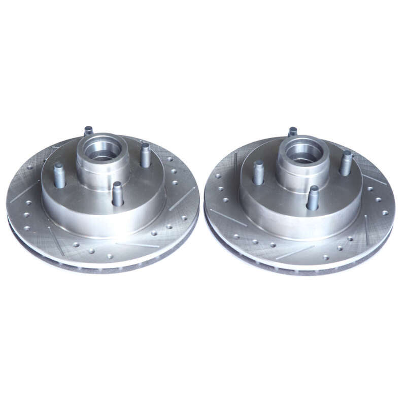 PowerStop Power Stop 74-78 Ford Mustang Front Evolution Drilled & Slotted Rotors - Pair