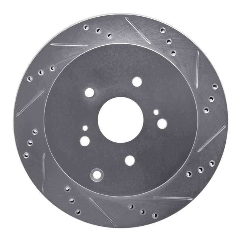 R1 Concepts R1 09-17 Suzuki Grand Vitara (Mexico) Rear Right Drilled & Slotted Silver Brake Rotor