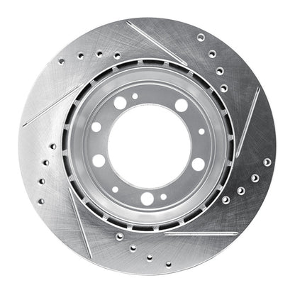 R1 Concepts R1 86-95 Porsche 944 Turbo Rear Left Drilled & Slotted Silver Brake Rotor
