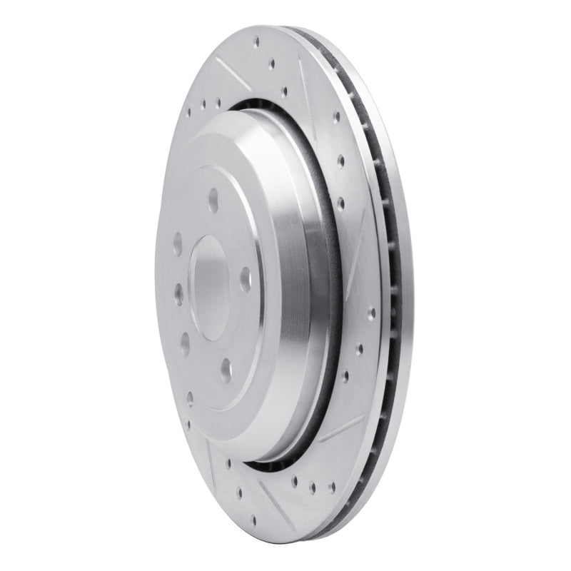 R1 Concepts R1 06-12 Mercedes-Benz ML320 Rear Right Drilled & Slotted Silver Brake Rotor