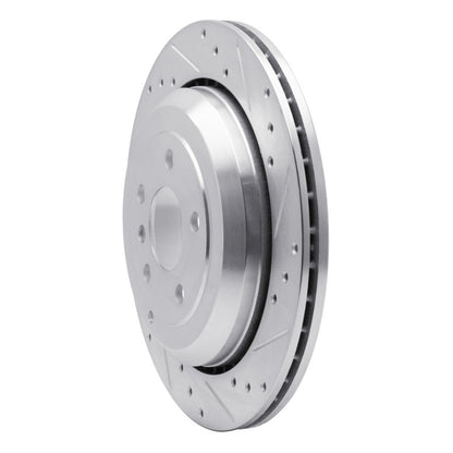 R1 Concepts R1 06-12 Mercedes-Benz ML320 Rear Right Drilled & Slotted Silver Brake Rotor