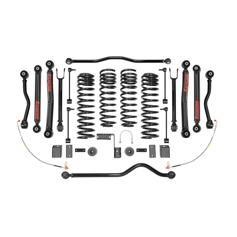 Rancho 07-17 Jeep Wrangler Fr and R Short Arm Suspension System - Master Part Number
