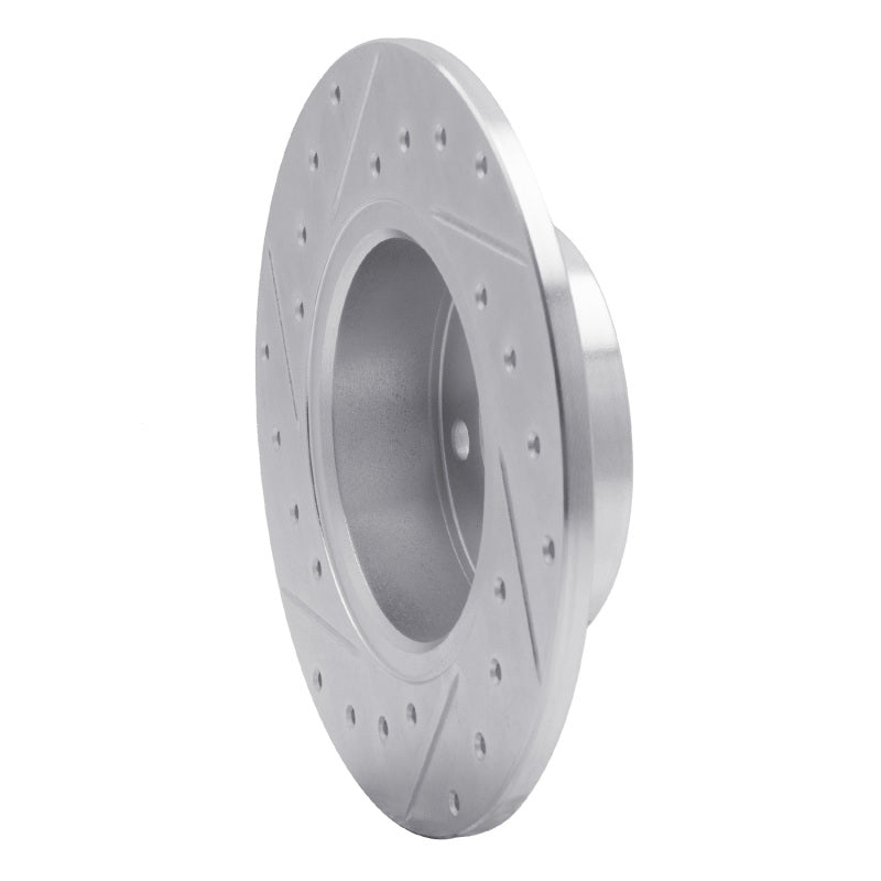 R1 Concepts R1 91-95 Alfa Romeo 164 Rear Right Drilled & Slotted Silver Brake Rotor