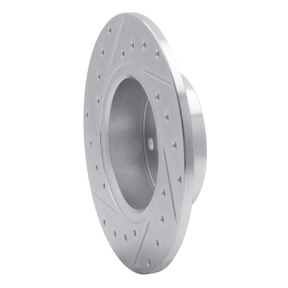 R1 Concepts R1 91-95 Alfa Romeo 164 Rear Right Drilled & Slotted Silver Brake Rotor