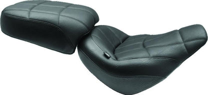 Mustang Motorcycle Mustang 18-21 Harley Street Bob Standard Touring Passenger Seat Cube - Black
