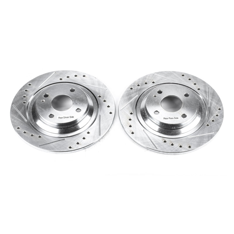 PowerStop Power Stop 01-05 Mazda Miata Rear Evolution Drilled & Slotted Rotors - Pair