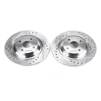 PowerStop Power Stop 01-05 Mazda Miata Rear Evolution Drilled & Slotted Rotors - Pair