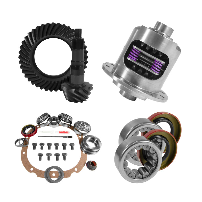 Yukon Gear & Axle Yukon 8.8in Ford 3.73 Rear Ring & Pinion Install Kit 31 Spline Positraction 2.99in Axle Bearings