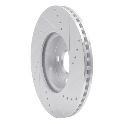 R1 Concepts R1 12-18 Toyota Yaris (USA/Canada) Front Left Drilled & Slotted Silver Brake Rotor