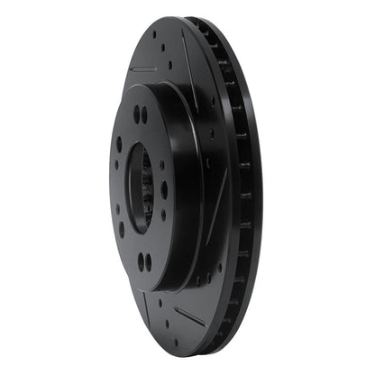 R1 Concepts R1 90-05 Chrysler SEBRING Front Right Drilled & Slotted Black Brake Rotor