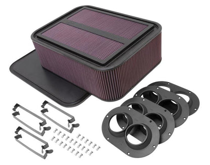 K&N Engineering K&N Custom Racing Assembly Generation 2 Carbon Fiber Air Box - Large w/ 2.50in Air Horn