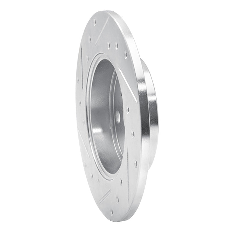 R1 Concepts R1 85-86 Toyota MR2 Rear Right Drilled & Slotted Silver Brake Rotor