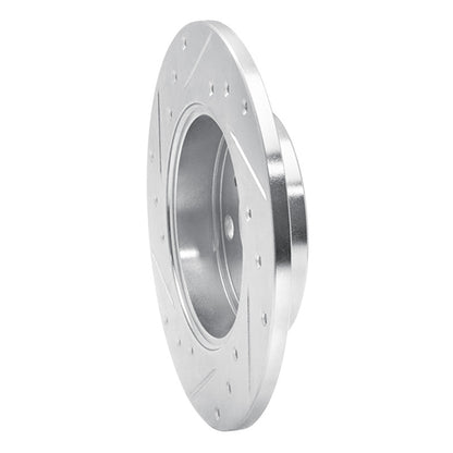 R1 Concepts R1 85-86 Toyota MR2 Rear Right Drilled & Slotted Silver Brake Rotor