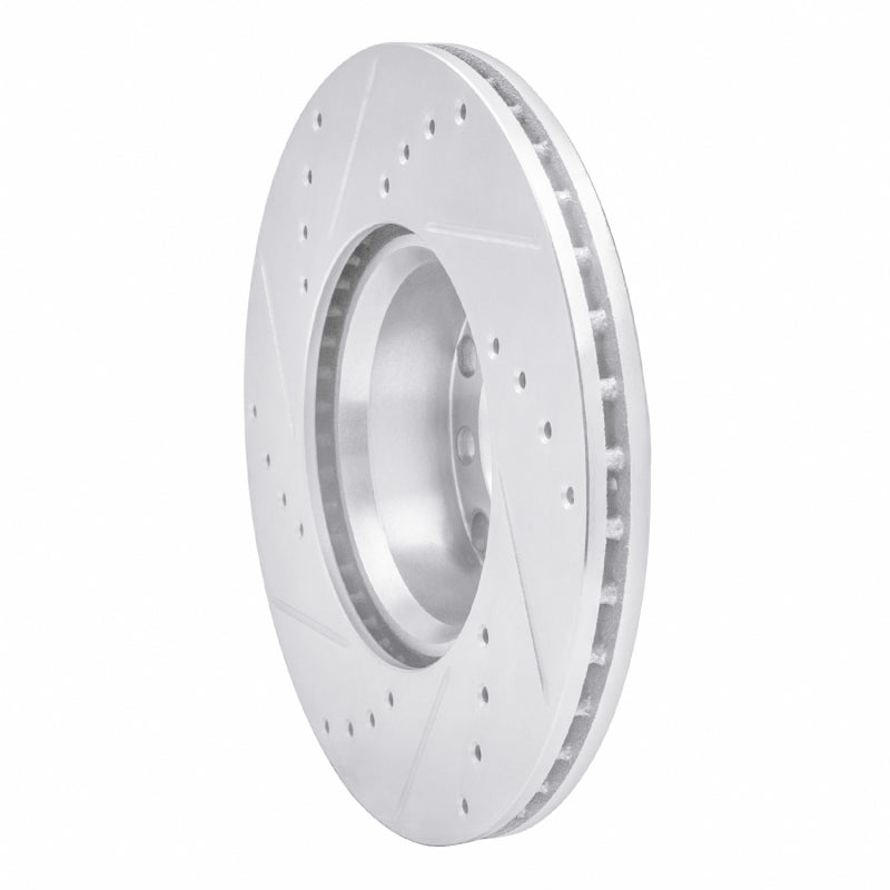 R1 Concepts R1 72-74 Mercedes-Benz 350SL Front Right Drilled & Slotted Silver Brake Rotor