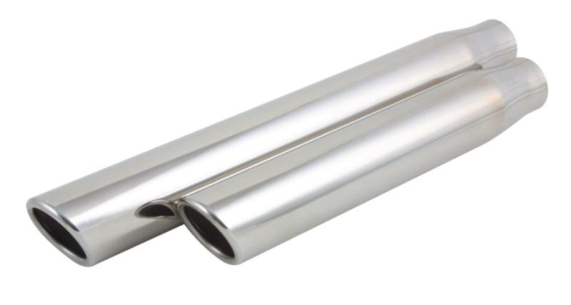 Vibrant 3in Round SS Exhaust Tip (Double Wall Angle Cut Beveled Outlet)